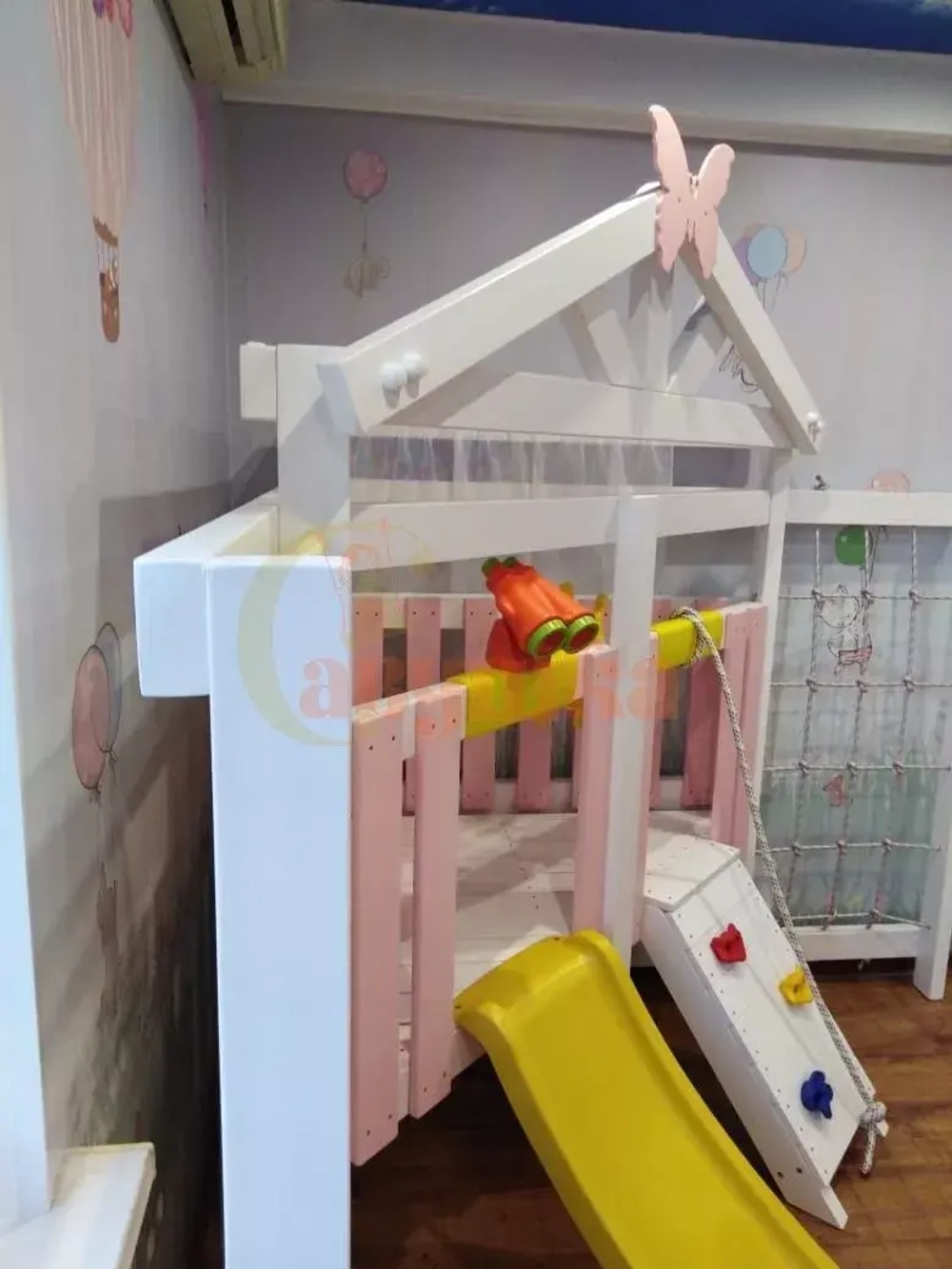 Угловой игровой комплекс "Baby - 9" (розовый)