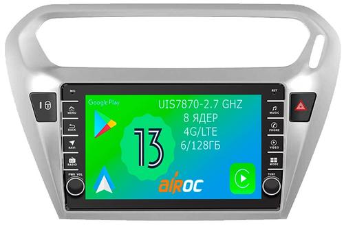 Магнитола для Peugeot 301 / Citroen C-Elysee - Airoc AB-2904 (кнопки и крутилки), Android 13, Быстрая, SIM-слот, CarPlay