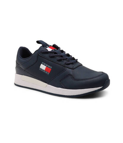 Кожаные кроссовки flexi runner Tommy Jeans - темно-синий(EM0EM01409)