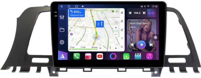 Магнитола для Nissan Murano Z51 2008-2015 - FarCar S400-TS18 монитор 9.5" QLED на Android 14, CarPlay, 4G SIM-слот