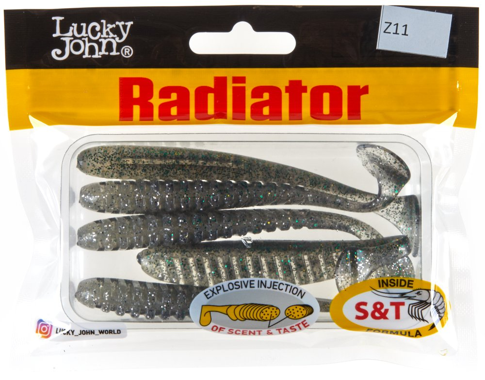 Мягкая съедобная приманка LJ Pro Series Radiator 4.0 in (100 мм), цвет Z11, 5 шт, арт. 140210-Z11
