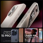 Чехол Spigen LIQUID AIR iPhone 15 PRO MAX NATURAL TITANIUM