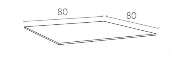 Столешница Air Table 80х80 см, белая