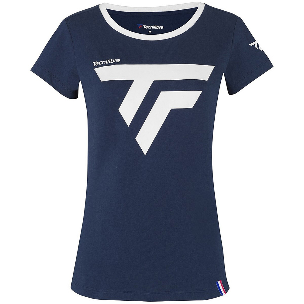 Женская теннисная футболка Tecnifibre Lady Training Tee - navy
