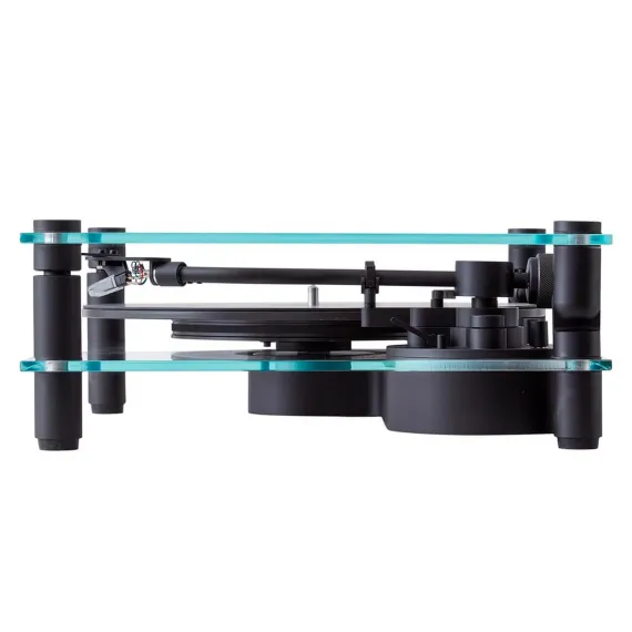 Transparent Transparent Turntable Black