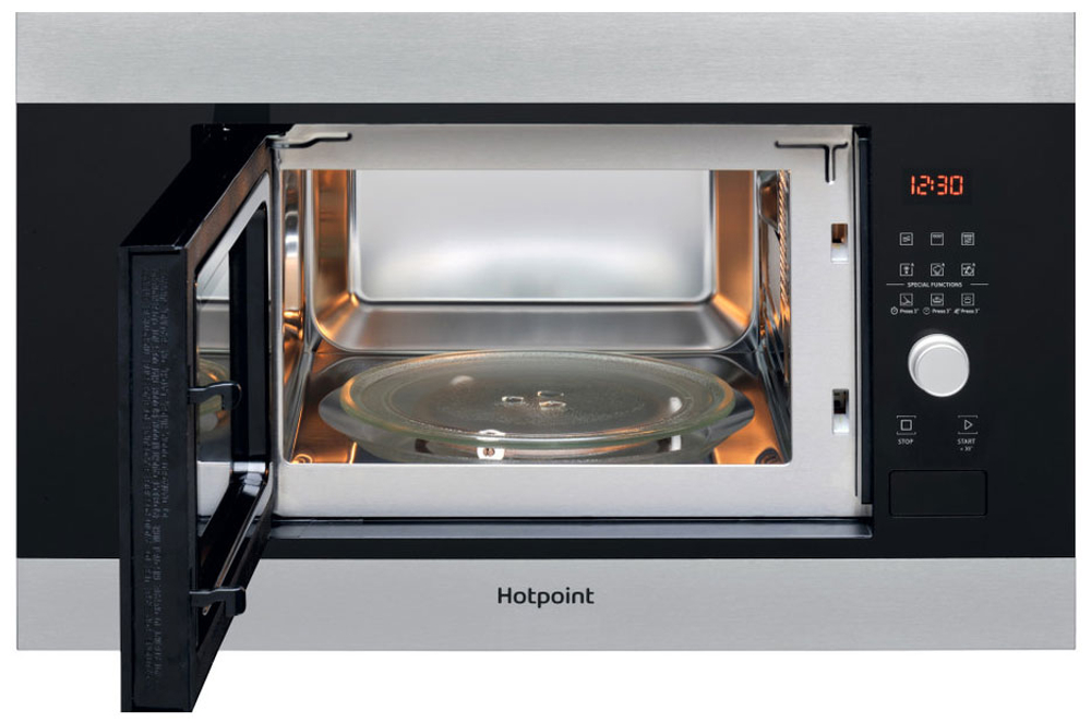 Встраиваемая микроволновая печь СВЧ Hotpoint MF20G IX HA, нержавеющая сталь