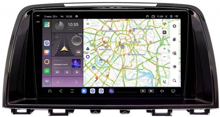 Магнитола для Mazda 6 2012-2014 - Kuberg OL-9580 QLed+2K, Android 13, Быстрейшая, CarPlay, 4G SIM-слот