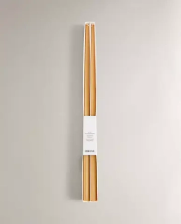 ZARA HOME НАБОР ДЛИННЫХ ДЕКОРАТИВНЫХ СВЕЧЕЙ ( 2 ШТ.), МЕДОВЫЙ