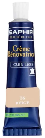 Жидкая кожа Saphir Creme Renovatrice, 25мл, бежевый [016]