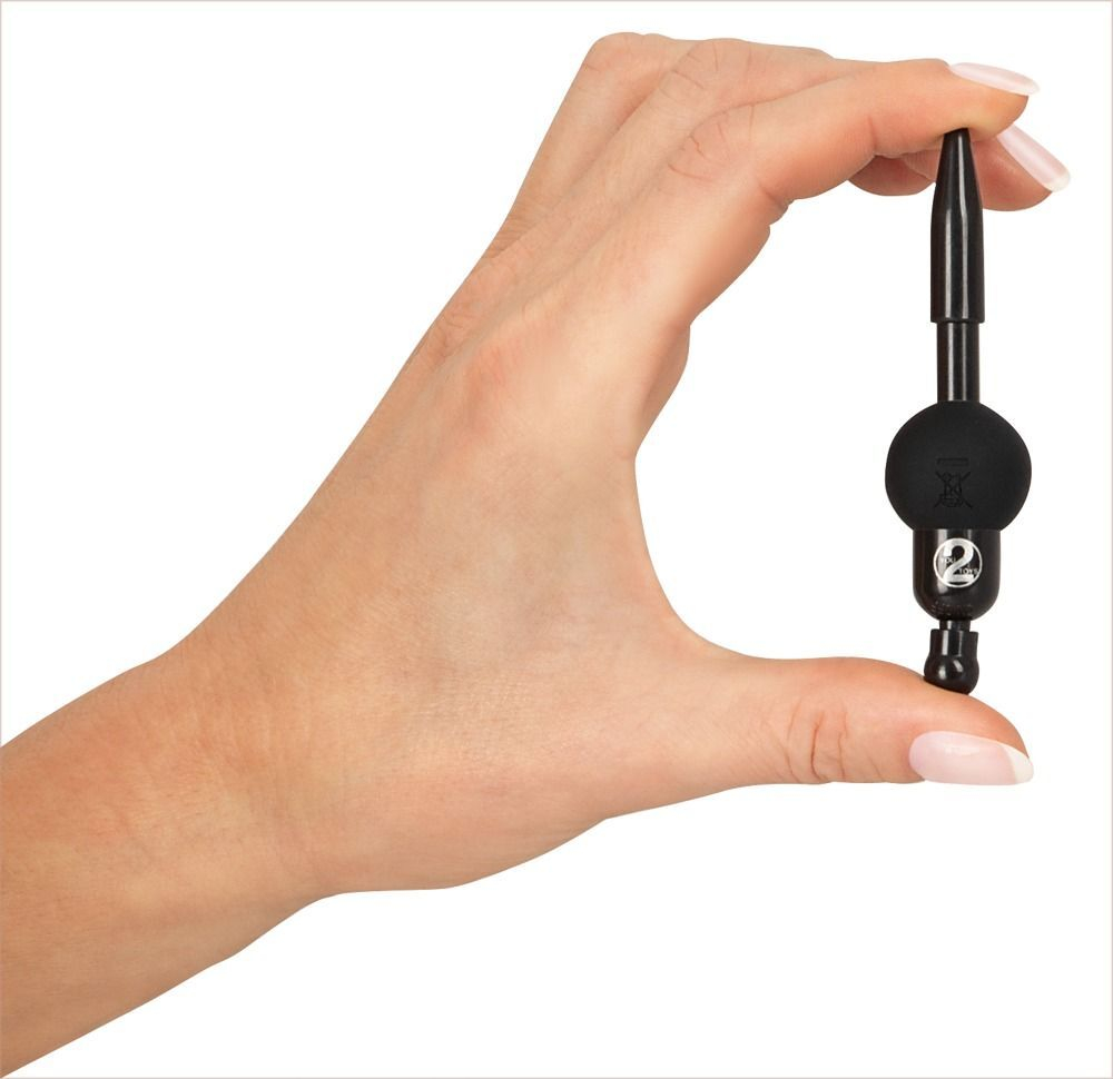 Черный уретральный вибростимулятор Vibrating Penis Plug (Цвет: черный)