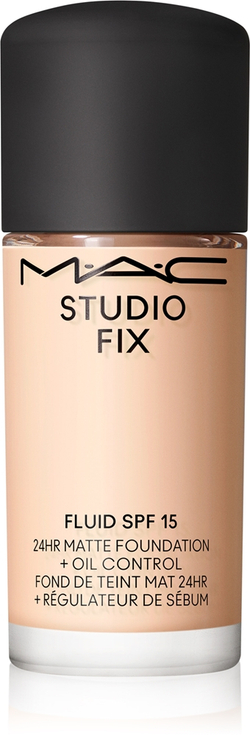 MAC Cosmetics Mini Studio Fix Fluid SPF 15 24HR Matte Foundation + Oil Control - Матирующий тональный крем SPF 15 оттенок NW10, 15 ml