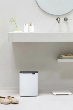 Brabantia Контейнер для мусора Bo Touch Hi 12л белый 227240