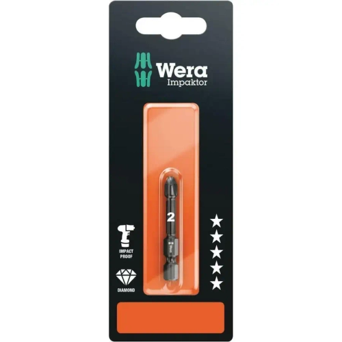 Бита ударная крестовая Pozidriv 855/4 IMP DC SB 2x50 мм WERA 05073961001