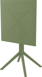 Стол пластиковый складной Siesta Contract Sky Folding Table 60, оливковый