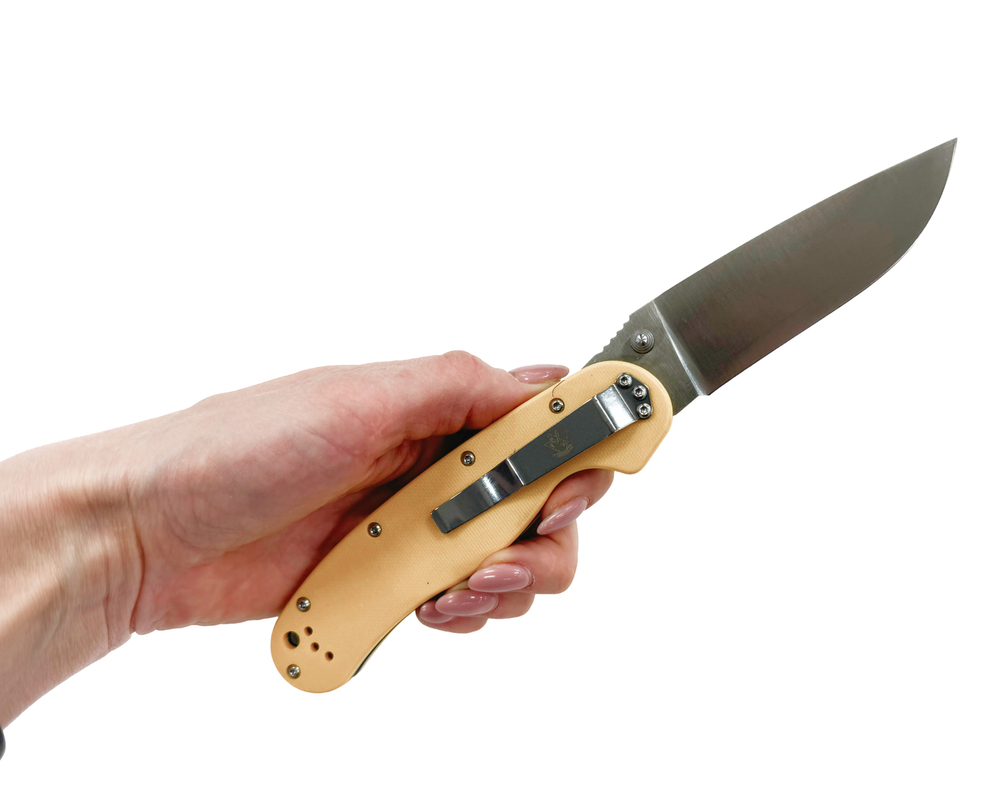 Складной нож Крыса Yellow, сталь AUS-8, рукоять G10, RAT01-YEL