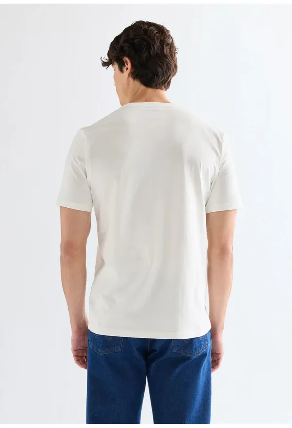 Футболка мужская WRANGLER EMBROIDERY TEE WORN WHITE