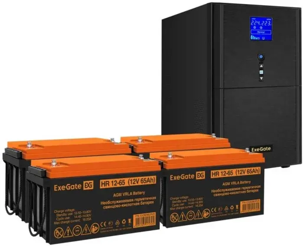 Комплект Exegate SZ-3000.LCD.AVR.3SH.1C13.RJ.USB