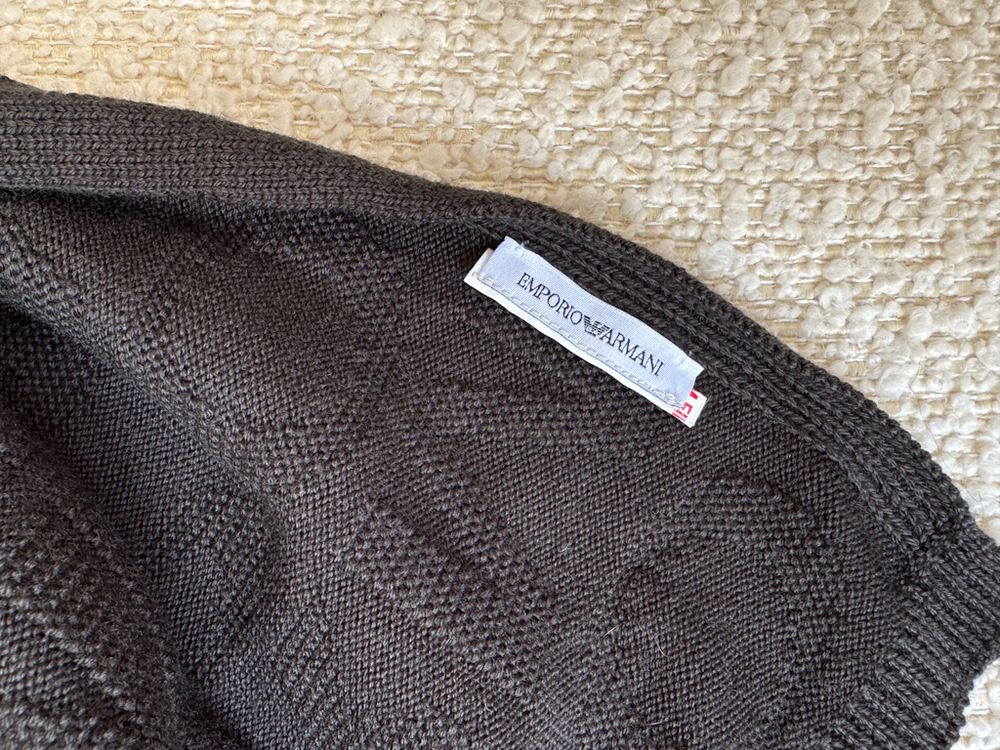 Шерстяная шапка с шарфом Emporio Armani, 140