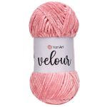 Пряжа YarnArt (ЯрнАрт) Velour / уп.5 мот. по 100 г, 170м, 862 пыльно-розовый
