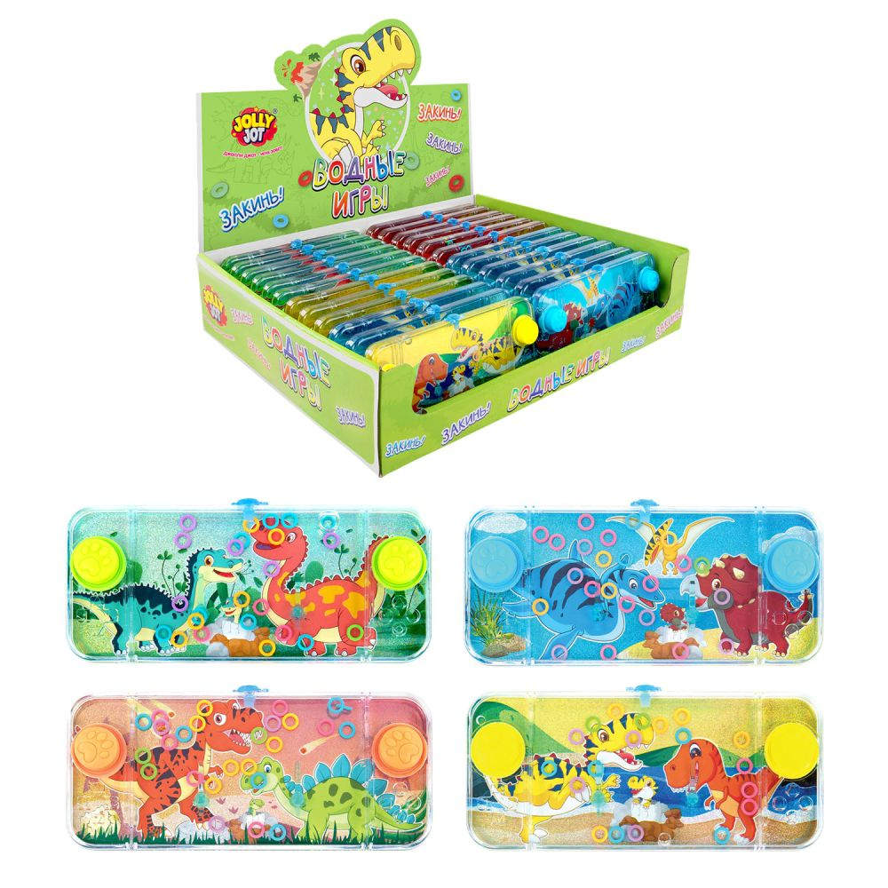 JOLLY JOT Водная игра ДИНОЗАВРИКИ, 15*7 см, колечки, ассорти, 4 вида, JOLLY JOT (ДЖОЛИ ДЖОТ), 665998