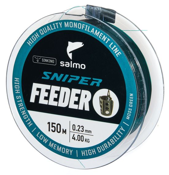 Леска монофильная Salmo Sniper FEEDER Moss Green 150/023