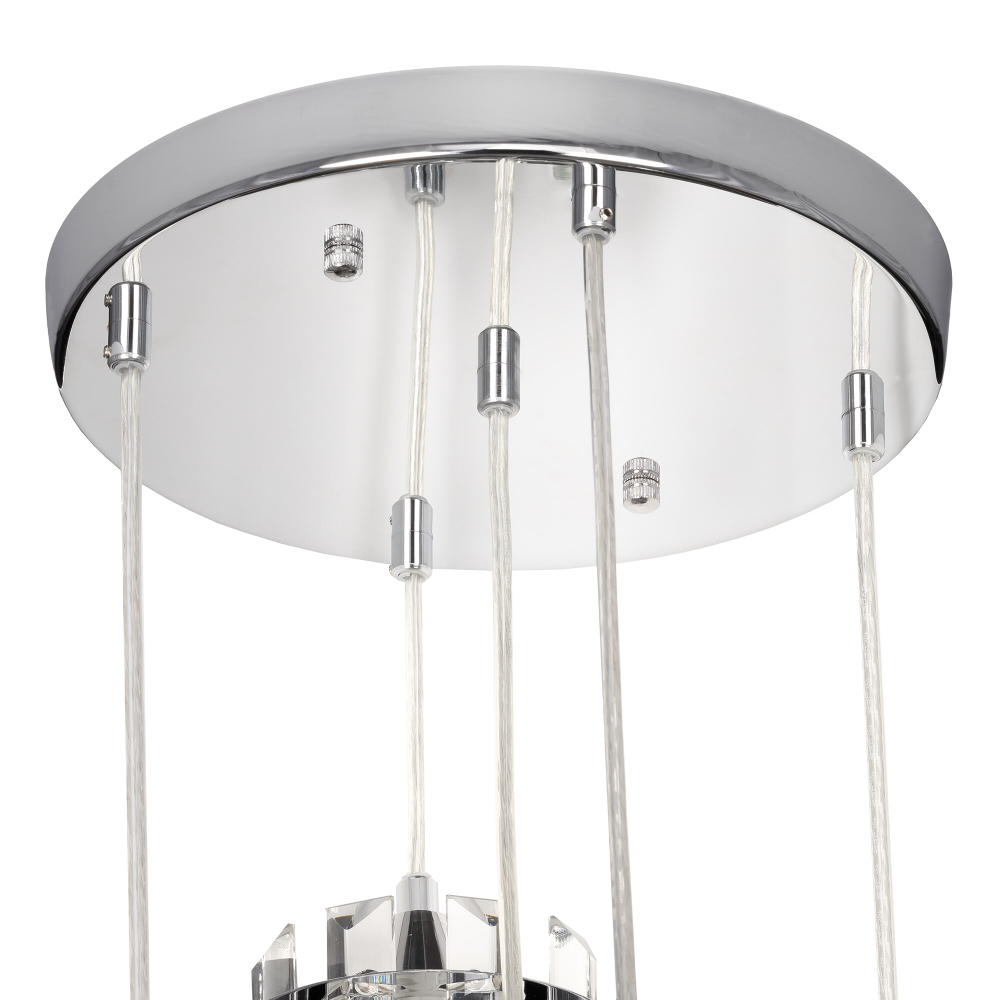 Citilux Джейн CL306051 Хрустальный подвесной светильник Хром