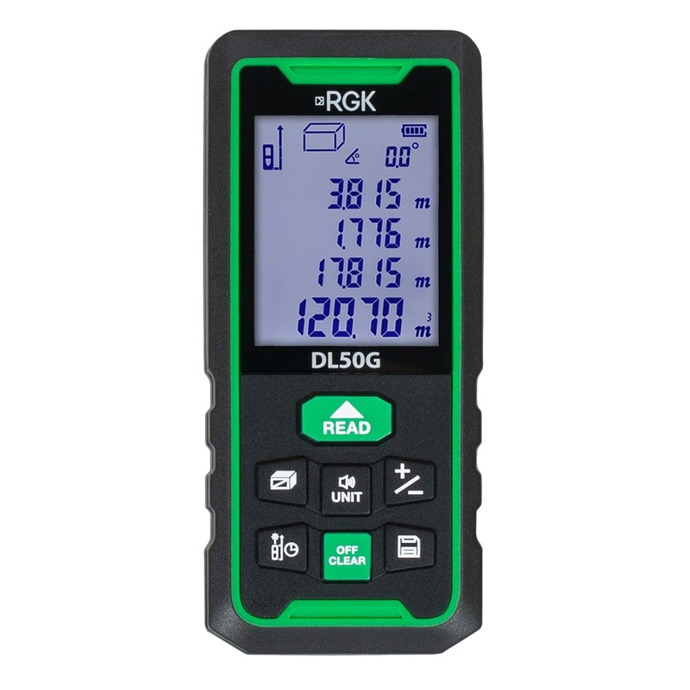 Лазерный дальномер RGK DL50G - зеленый луч, RGK