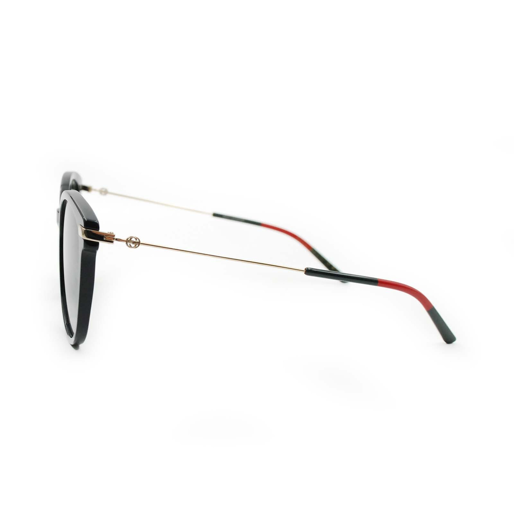 Солнцезащитные очки GUCCI GG1196SK-001 бабочка черные с золотом