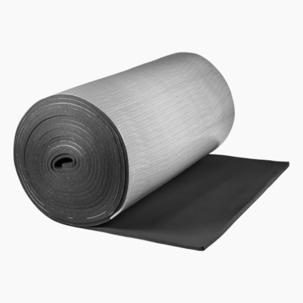 Рулон из вспененного каучука K-FLEX ECO black AD Тмакс=130°C черный самоклеящийся