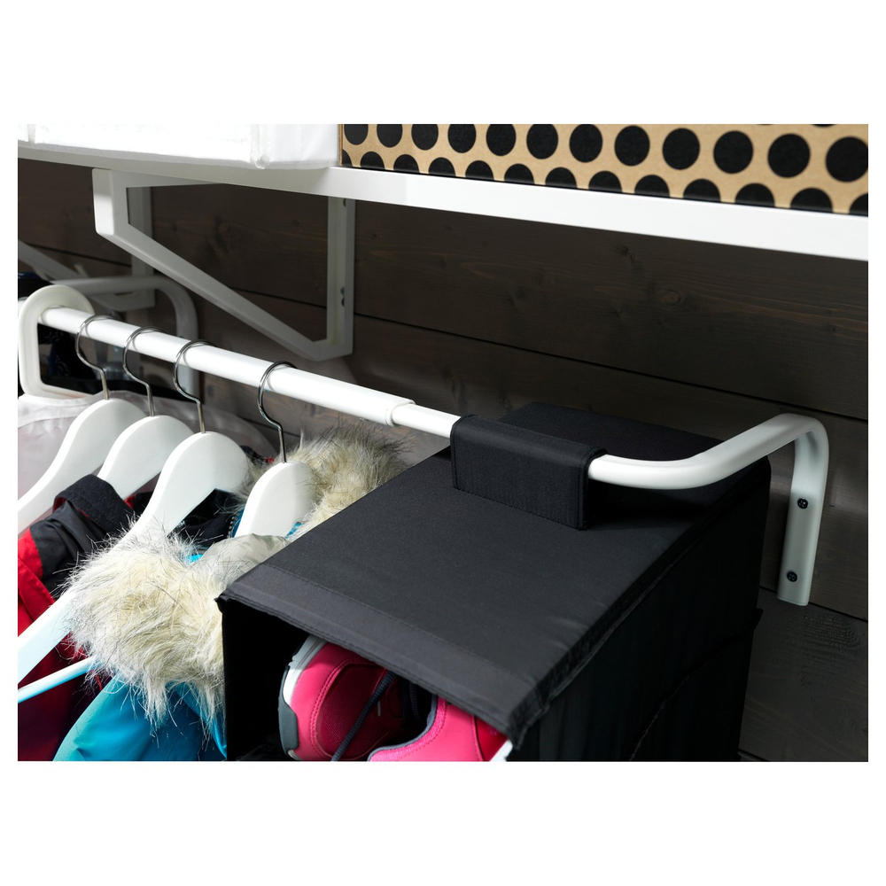IKEA MULIG  (ИКЕА МУЛИГ)  -  Штанга для одежды - белый 60-90 см