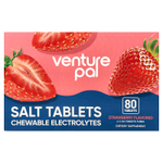 Venture Pal, солевые таблетки с жевательными электролитами, со вкусом клубники, 80 таблеток
