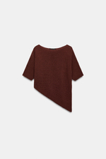 ТРИКОТАЖНЫЙ ТОП АСИММЕТРИЧНОГО КРОЯ — ZARA