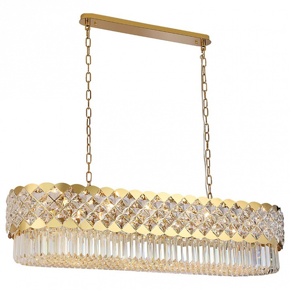 Подвесная люстра Newport ASHLEY 8300/120 oval gold polished