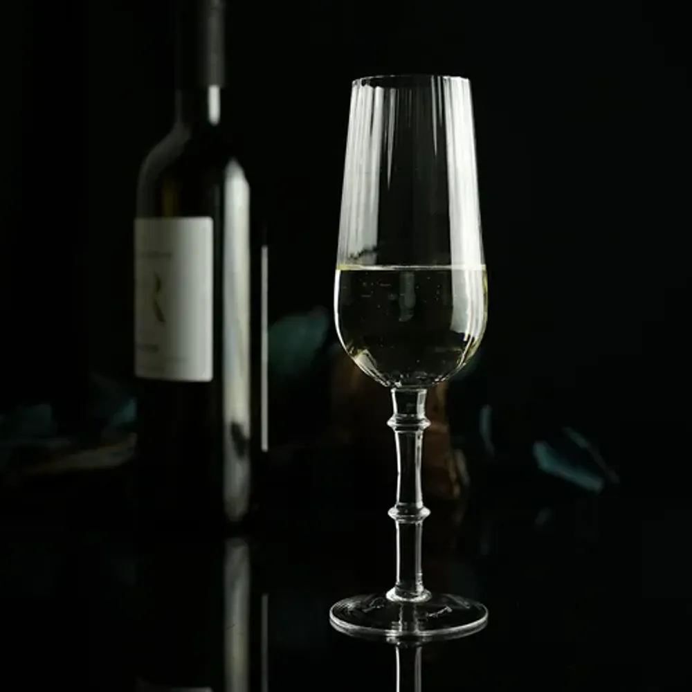 Бокал-флюте для шампанского 290 мл "Optical-2" d 5 см h23 см P.L. - BarWare [6]
