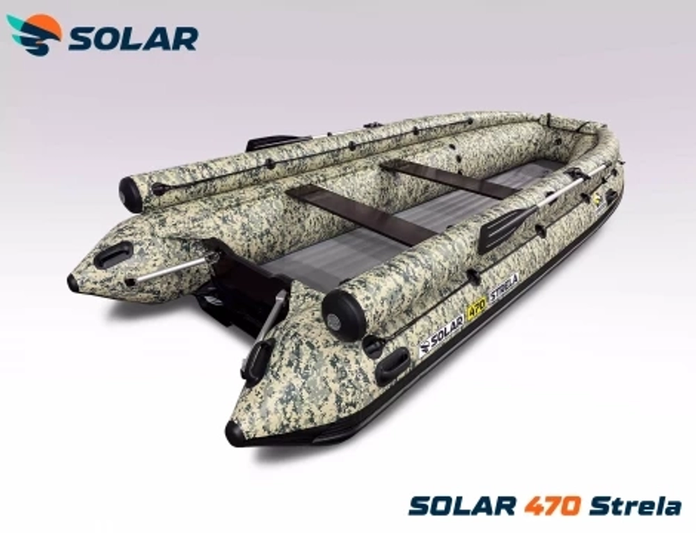 Лодка надувная моторная solar-470 strela jet tunnel (expedition)