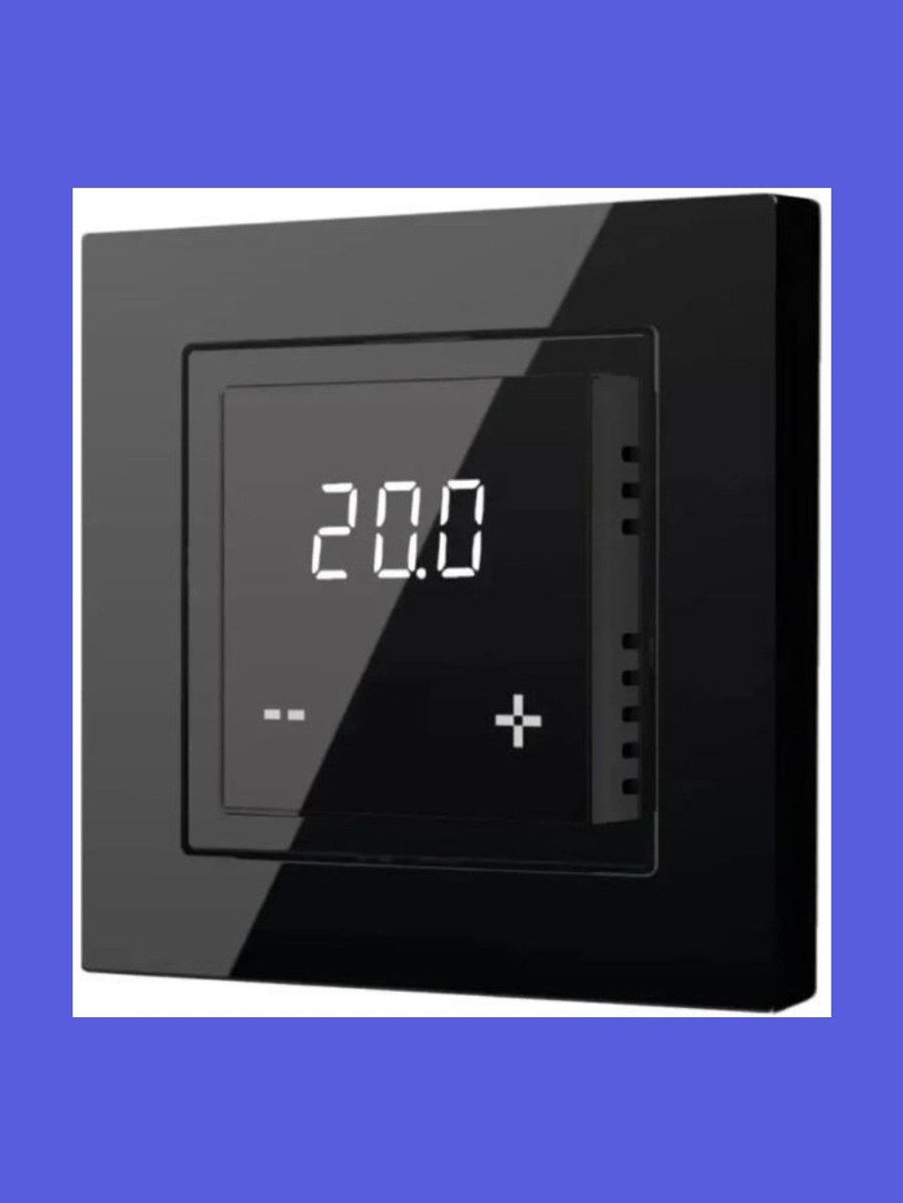 Терморегулятор/термостат программируемый ThermoLife X4.44, черный в рамки Schneider Electric Atlas Design