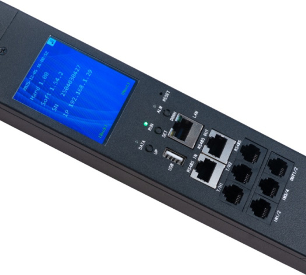 Блок розеток Cabeus SMART-PDU-32-3P-24C13-12C19-I309-CM