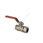 Кран шаровой латунь Ду 15х1/2" Ру50 ВР/обжим рычаг красный STAHLMANN SVLF1501/2NEF