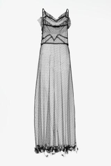 ZARA X JOHN GALLIANO ПЛАТЬЕ МИДИ, ЧЕРНЫЙ