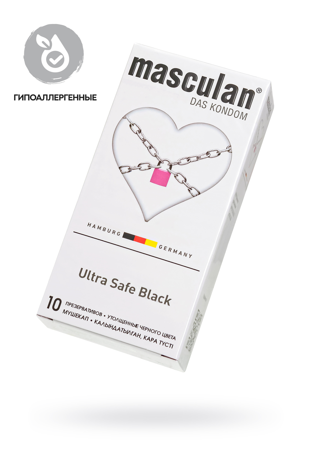 ПРЕЗЕРВАТИВЫ MASCULAN 4 ULTRA Safe Black (УЛЬТРАПРОЧНЫЕ)