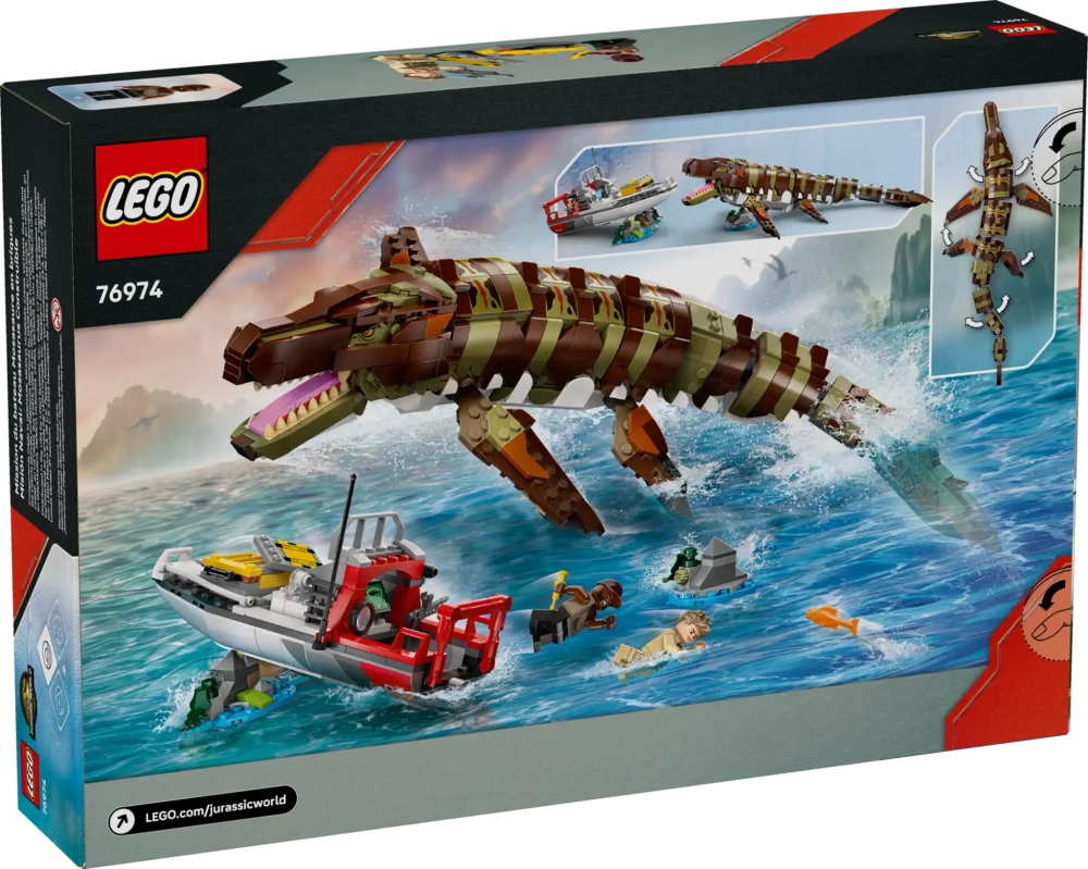 Конструктор LEGO Jurassic World 76974 Миссия на лодке с мозазавром