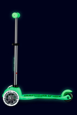 Самокат Mini Micro Deluxe Glow (светящийся) LED ледяной лайм