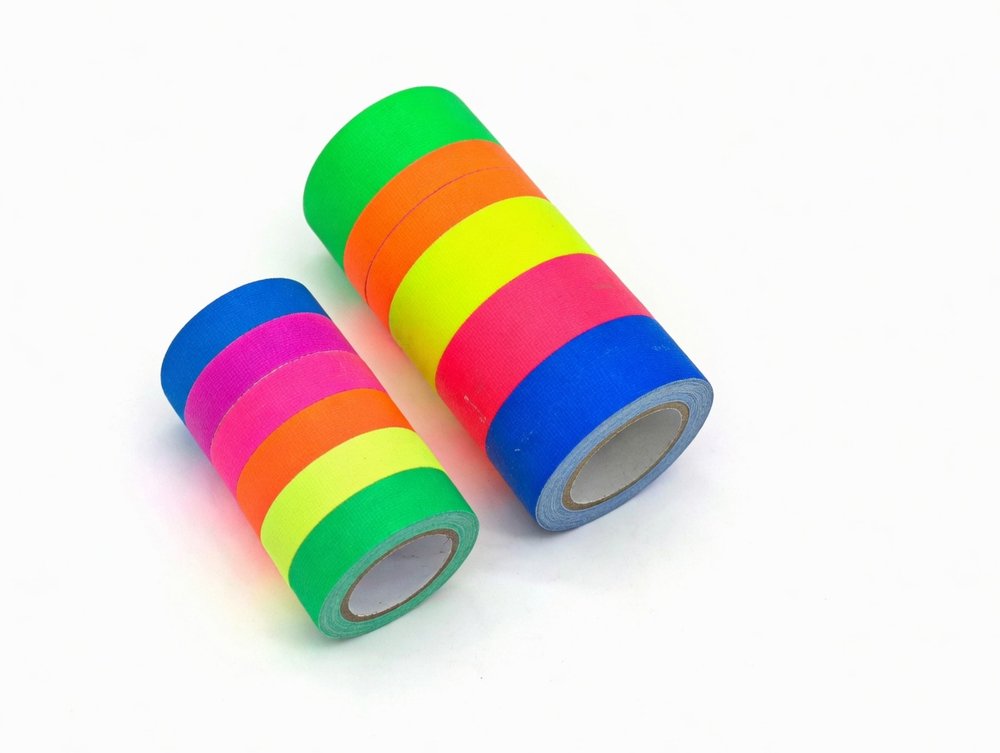 Fluorescent Tape — Флуоресцентный тейп 50мм × 50м
