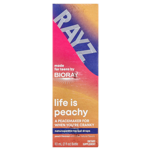 Bioray, Rayz, Life Is Peachy, для подростков, персик, 59 мл (2 жидк. унц.)