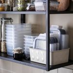Прямоугольная крышка для контейнера IKEA 365+, Пластик, Силикон, 21х15 см