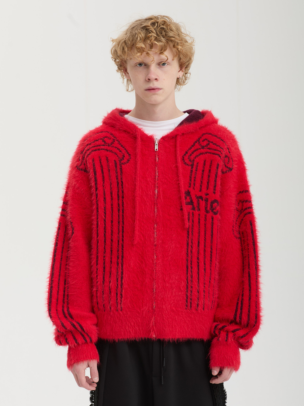 Мужская Толстовка Fluffy Column Chenille Reversible Zip Thru