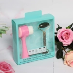 Набор косметический «Beauty Bar», Gua sha и щетка для умывания, цвет зеленый,16,5*16,5см