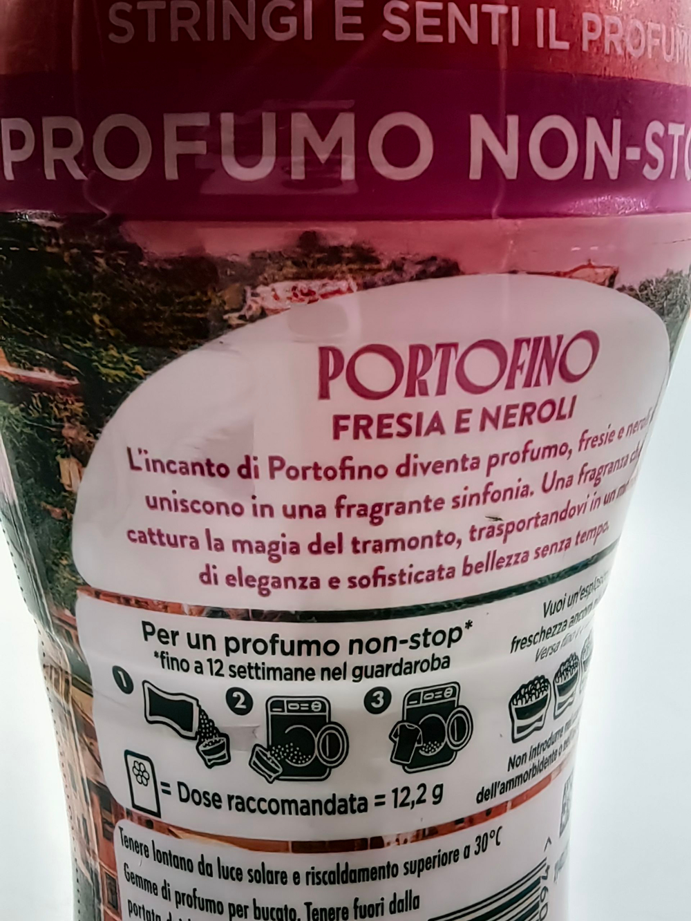 Гранулы для ароматизации белья во время стирки Portofino, 195 г