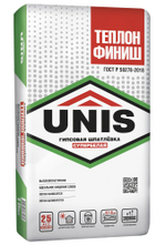 Шпатлёвка UNIS ТЕПЛОН ФИНИШ гипсовая супербелая финишная  5 кг (4шт/уп)