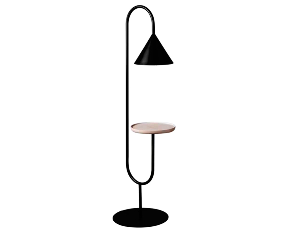 Торшер Дион черный Kink Light 07053-f,19